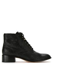 Sarah Chofakian - Leather Ankle Length Boots - Lyst