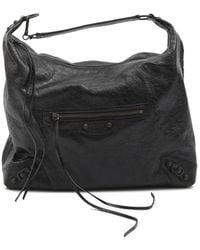 Balenciaga - Le City Medium Leather Hobo Bag - Lyst