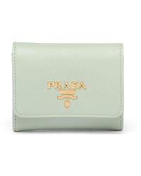 Prada - Leather Logo-detail Wallet - Lyst