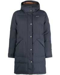 Patagonia - Downdrift Logo-Patch Parka Coat - Lyst