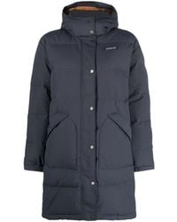 Patagonia - Downdrift Logo-Patch Parka Coat - Lyst