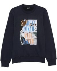 Paul Smith - Print-Detail Long-Sleeve Sweatshirt - Lyst