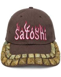Satoshi Nakamoto - Baseballkappe Mit Logo-Stickerei - Lyst