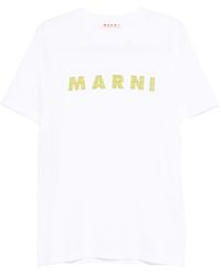 Marni - Logo-Print T-Shirt - Lyst