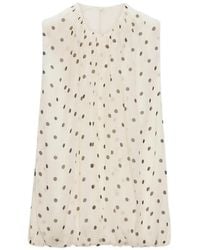 MSGM - Mouwloze Blouse Met Stippen - Lyst