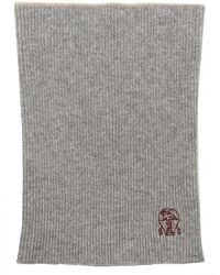 Brunello Cucinelli - Embroidered Cashmere Neck Warmer - Lyst