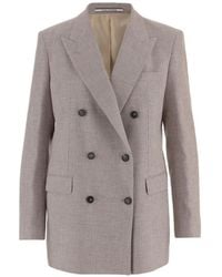Tagliatore - Peaked Lapels Double-Breasted Jacket - Lyst