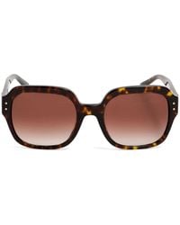 Tory Burch - Occhiali Da Sole Oversize Con Placca Logo - Lyst