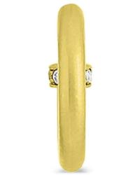 LEIGH MAXWELL - Diamond Mini Hoop Earrings - Lyst