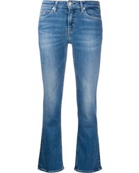 Calvin Klein Vaqueros acampanados de talle medio - Azul