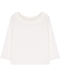 Roberto Collina - Off-shoulder Knitted Top - Lyst