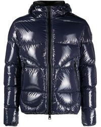 Herno - Logo-patch Patent Padded Jacket - Lyst