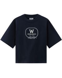 Woolrich - Camiseta con logo estampado - Lyst