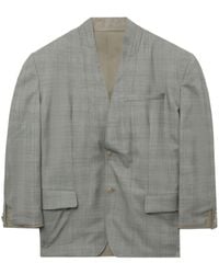 Hed Mayner - Checked Single-breasted Blazer - Lyst