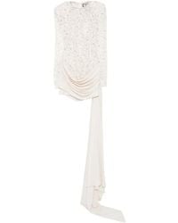 Nissa - Sequin-Embellished Lace Mini Dress - Lyst