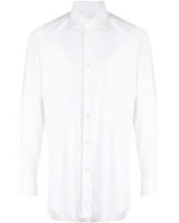 Brioni - Long-sleeve Cotton Shirt - Lyst
