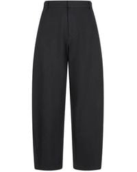 CROQUIS - Relaxed-Fit Curved-Leg Tailored Trousers - Lyst