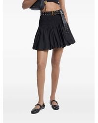 Michael Kors - Shirred Bubble-Hem Mini Skirt - Lyst