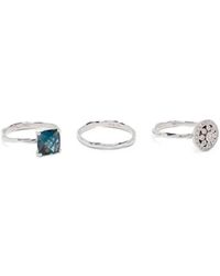 Wouters & Hendrix - 18K Topaz And Diamond Ring Set - Lyst