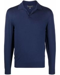 Sease - Long-Sleeved Knitted Polo Shirt - Lyst