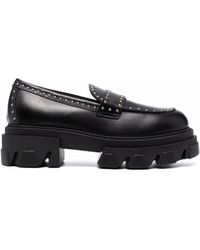 P.A.R.O.S.H. Stud-embellished Chunky Loafers - Black