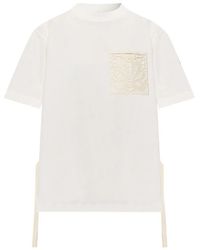 Moncler - T-Shirt À Patch En Dentelle - Lyst