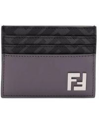 Fendi - Ff Squared Card Holder - Lyst