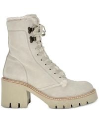 Pedro Garcia - Zineta Shearling-Trim Ankle Boots - Lyst
