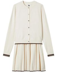 B+ AB - Belted Cardigan And Mini Dress Set - Lyst
