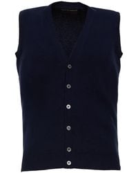 FILIPPO DE LAURENTIIS - Button-Up V-Neck Cardigan - Lyst