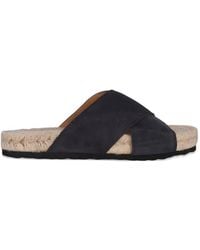 Manebí - Suede Crossed-Strap Sandals - Lyst