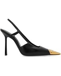 Saint Laurent - 110 Mm Jeanne Slingback Pumps - Lyst
