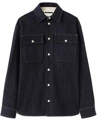 Jil Sander - デコラティブステッチ デニムシャツ - Lyst