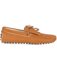 Tod's - Fringe-Detail Gommino Loafers - Lyst