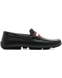 Bally - Pilot Leather Loafers - Lyst