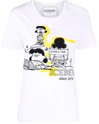 Iceberg - Cartoon-print Crew-neck T-shirt - Lyst