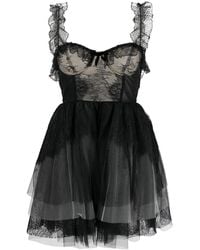 Philosophy Di Lorenzo Serafini - Sweetheart-Neck Tulle Minidress - Lyst