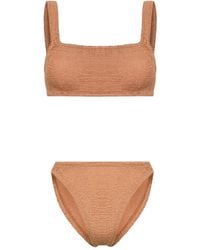 Hunza G - Xandra Bikini Mit Knitteroptik - Lyst