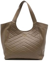 Pinko - Love Birds-Plaque Tote Bag - Lyst