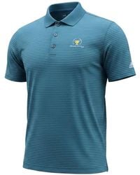 adidas - 2 Color Merch President Cup Stripe Polo Shirt - Lyst