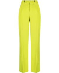 Pinko - High-waisted Wide-leg Trousers - Lyst
