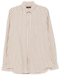 Glanshirt - Striped-Pattern Button-Down Shirt - Lyst