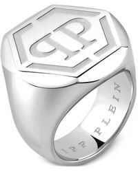 Philipp Plein - Plein Edge Logo-Engraved Ring - Lyst