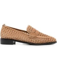 Linda Baumann - Woven Leather Loafers - Lyst