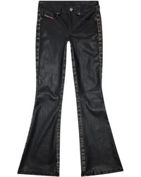 DIESEL - Contrast-Panel Flared Trousers - Lyst