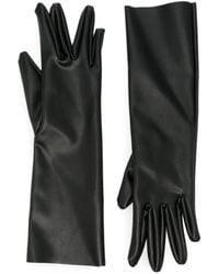 Norma Kamali - Grained-Effect Gloves - Lyst
