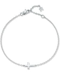 Mateo - Sterling Mini Cross Bracelet - Lyst
