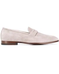 SCAROSSO - Marzio Almond Toe Loafers - Lyst
