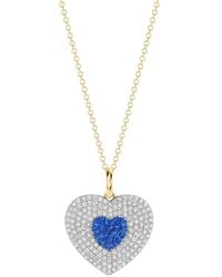 Phillips House - Infinity Heartbeat Sapphire And Diamond Necklace - Lyst