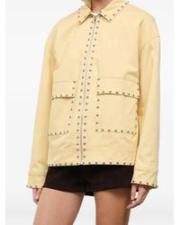 STAUD - Clarke Stud-Embellished Jacket - Lyst